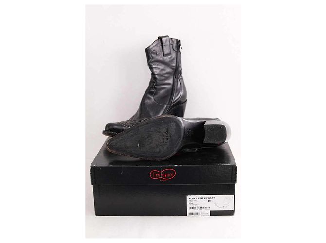 Free Lance Santiago Lederstiefel schwarz - Ansicht 6