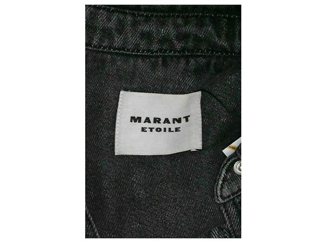 Isabel Marant Etoile Kleid aus Baumwolle Anthrazit - Ansicht 5