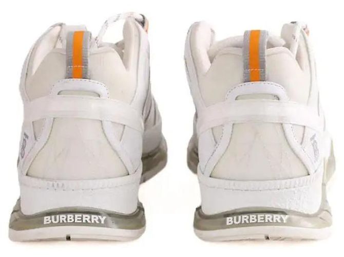 Burberry Weiße Low-Top-Sneaker - Ansicht 2