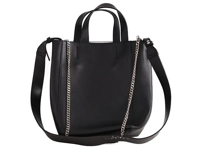 Iro Schultertasche aus schwarzem Leder - Ansicht 3