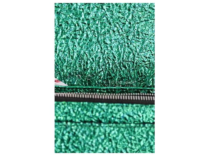 Mini mala de mão Iro em couro verde - vista 5