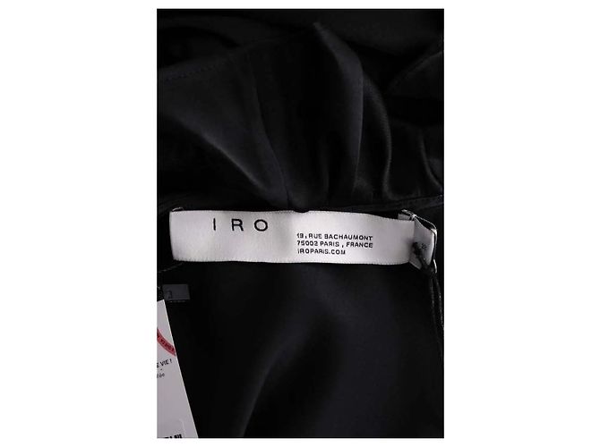 Vestido Zest de seda preto Iro - vista 4