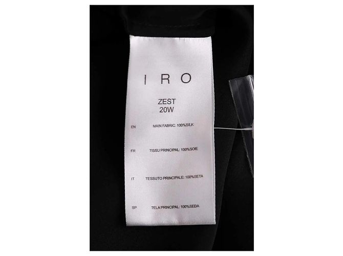 Vestido Zest de seda preto Iro - vista 5