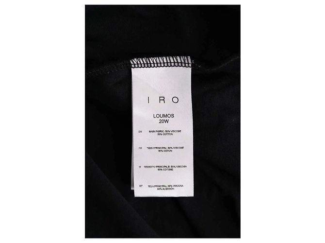 Vestido Luomos negro de viscosa Iro - vista 5