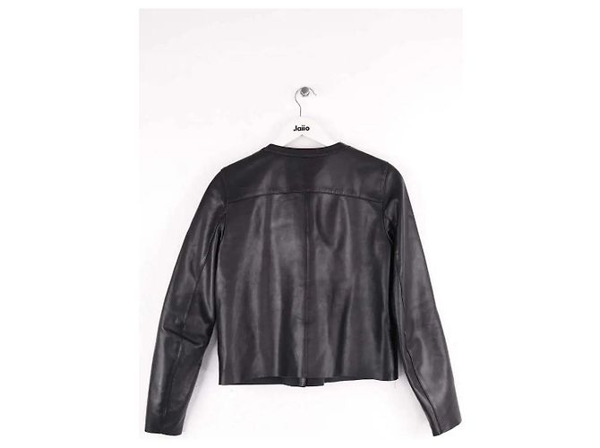 Sandro Black Leather Jacket - view 3