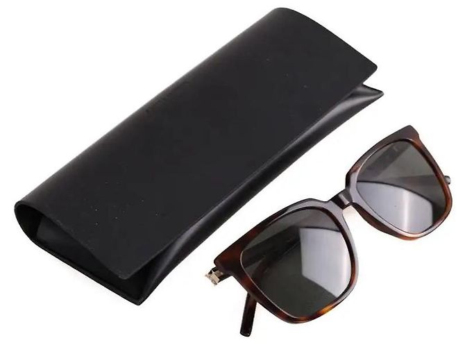 Autre Marque Gafas de sol Saint Laurent marrones de plástico - vista 6