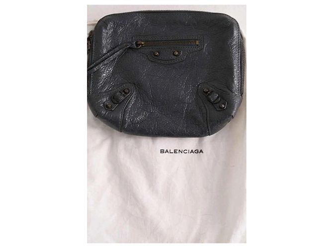 Balenciaga Pochette City antracite - vista 6