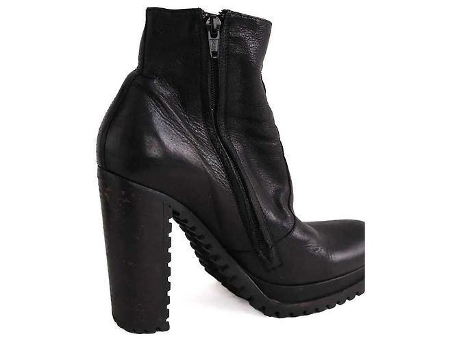 Free Lance Lederstiefel Schwarz - Ansicht 4