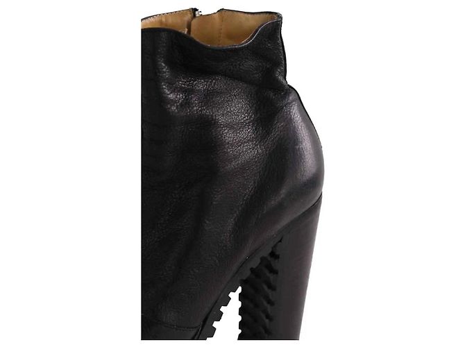 Free Lance Lederstiefel Schwarz - Ansicht 5