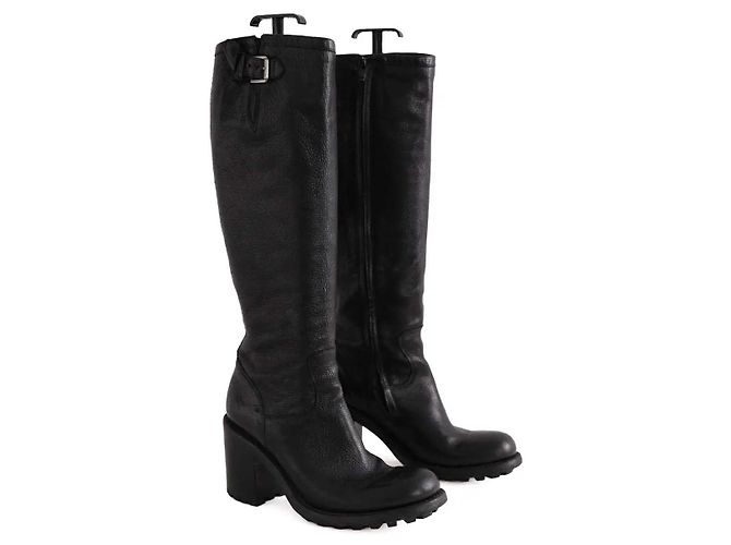 Botas de piel negra Free Lance - vista 3