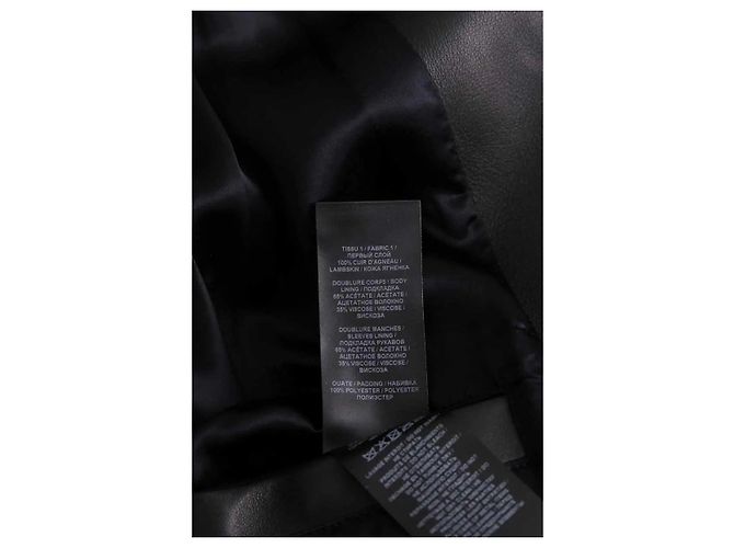 Chaqueta de cuero negra Balmain XL - vista 6