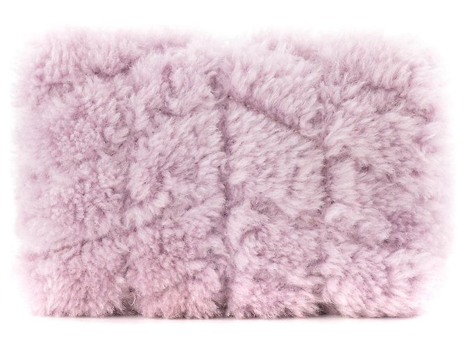 Autre Marque SAINT LAURENT - Pochette Loulou Puffer Saint Laurent in shearling viola - vista 3