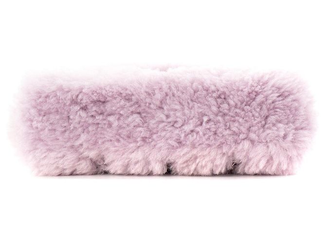 Autre Marque SAINT LAURENT - Pochette Loulou Puffer Saint Laurent in shearling viola - vista 4