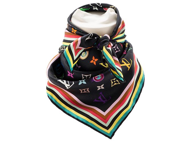 LOUIS VUITTON - Carré 70 Louis Vuitton x Takashi Murakami in seta multicolore - vista 2