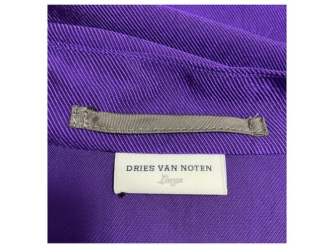Dries Van Noten Lila Bomberjacke mit Reißverschluss - Ansicht 4