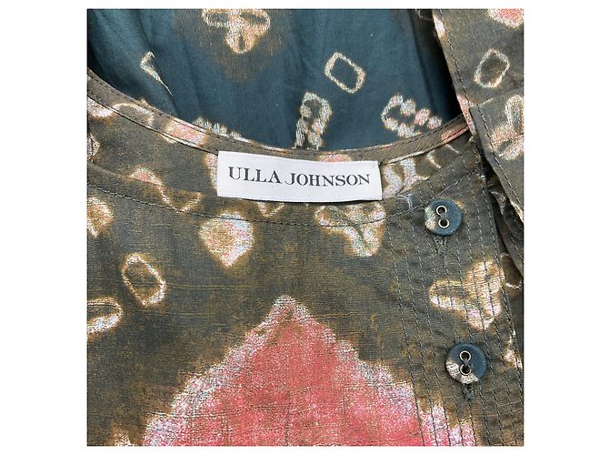 Vestido Nia Ulla Johnson Estampado Jasper Verde Oliva - vista 4