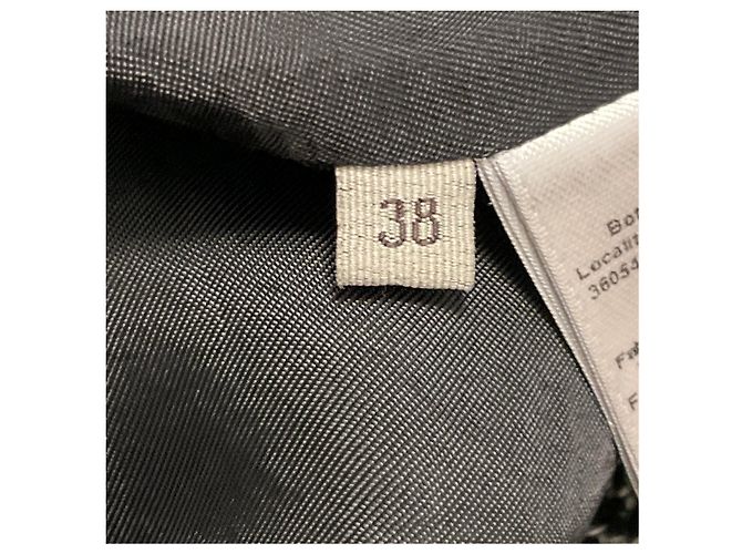 Gonna in tweed multicolore verde Bottega Veneta - vista 5