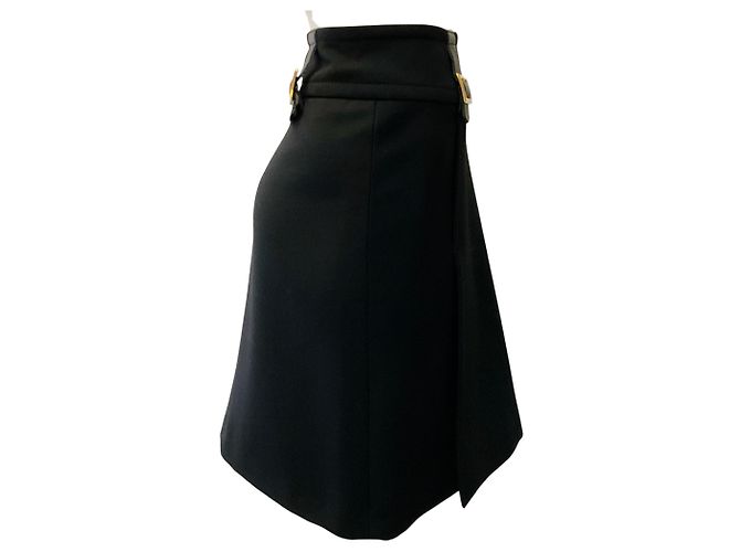 Gonna kilt in lana nera Dolce & Gabbana - vista 2