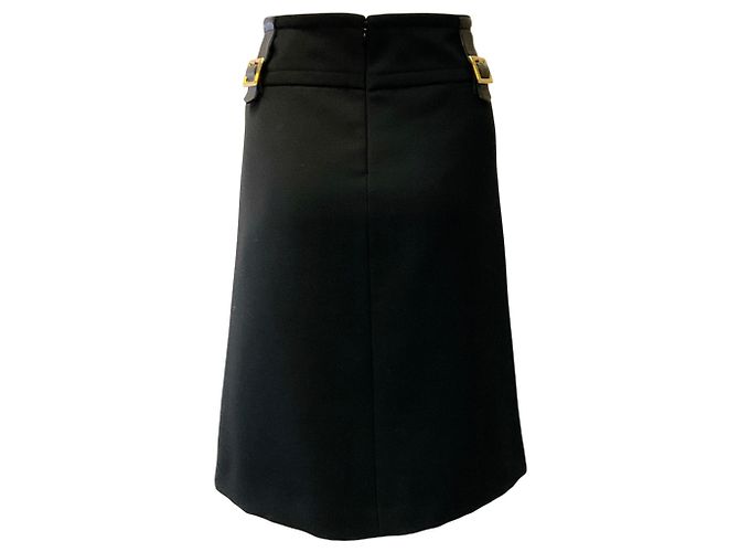 Gonna kilt in lana nera Dolce & Gabbana - vista 3