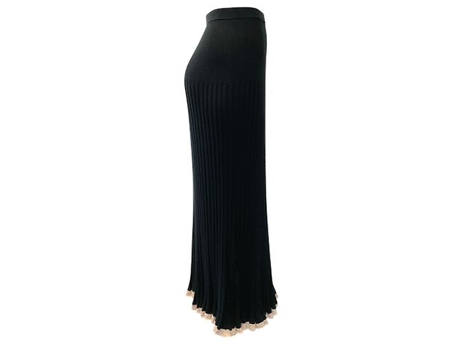 Falda midi de punto de seda / cachemira negra Proenza Schouler - vista 2