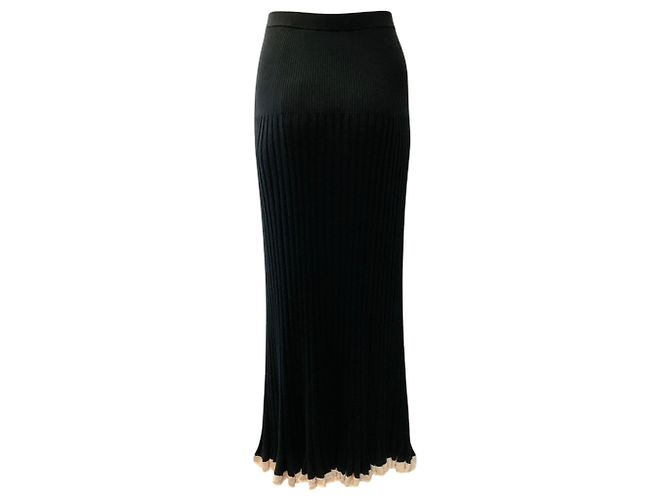 Falda midi de punto de seda / cachemira negra Proenza Schouler - vista 3