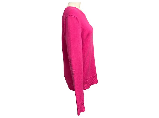 Jersey de cachemira Amiri con efecto desgastado fuchsia pink - vista 2