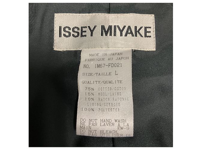 Issey Miyake Black Textured Two Button Blazer Jacket - view 4