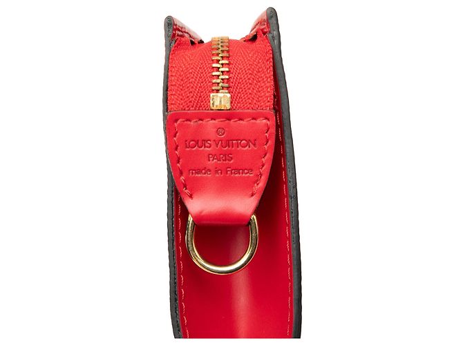 Pouch Louis Vuitton Epi Bucket PM rossa - vista 5
