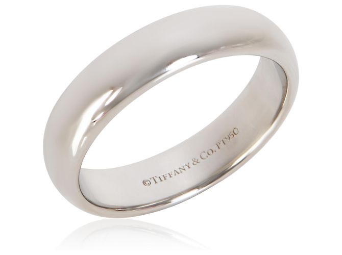 Tiffany & Co. Fascia Tiffany Forever 4.5mm in platino - vista 2