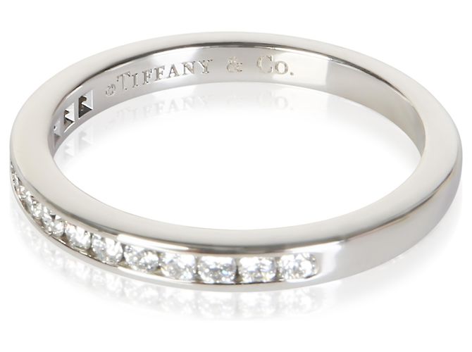 Tiffany & Co. Platin-Band mit diamantbesetztem Kanalschliff - Ansicht 3