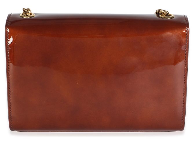 Autre Marque Saint Laurent Baby Brown Patent Monogram Small Kate Chain Bag - Ansicht 2