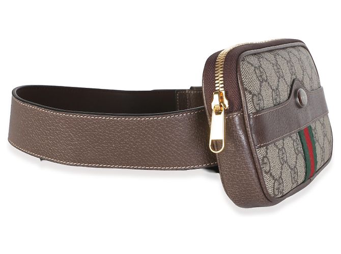 Gucci Ophidia Gürteltasche aus beige GG Supreme Canvas - Ansicht 4
