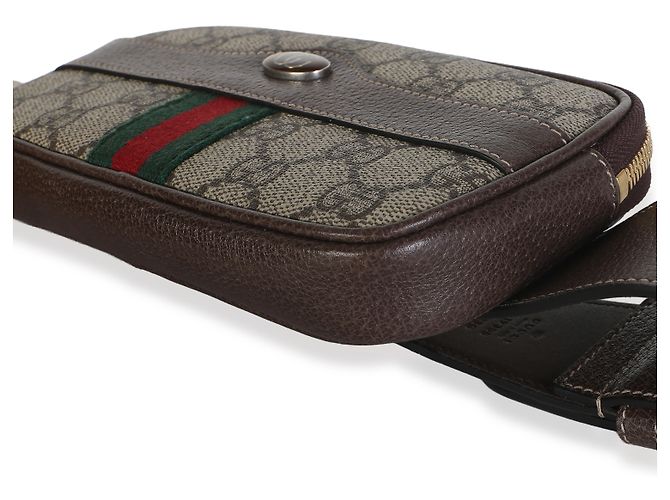 Gucci Ophidia Gürteltasche aus beige GG Supreme Canvas - Ansicht 6