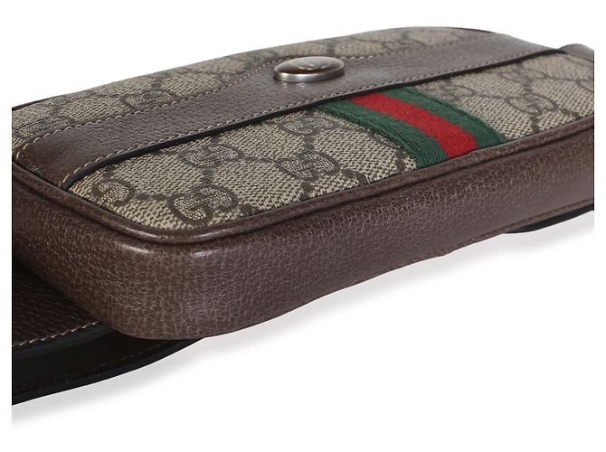 Gucci Ophidia Gürteltasche aus beige GG Supreme Canvas - Ansicht 7