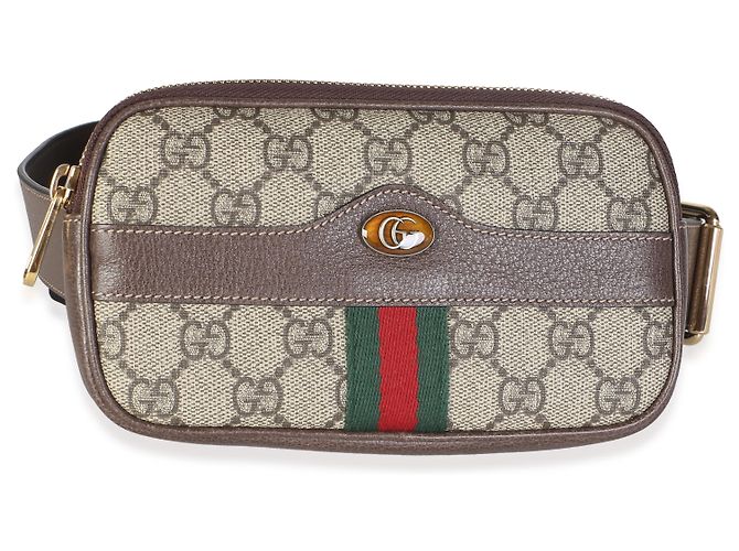 Gucci Ophidia Gürteltasche aus beige GG Supreme Canvas - Ansicht 8
