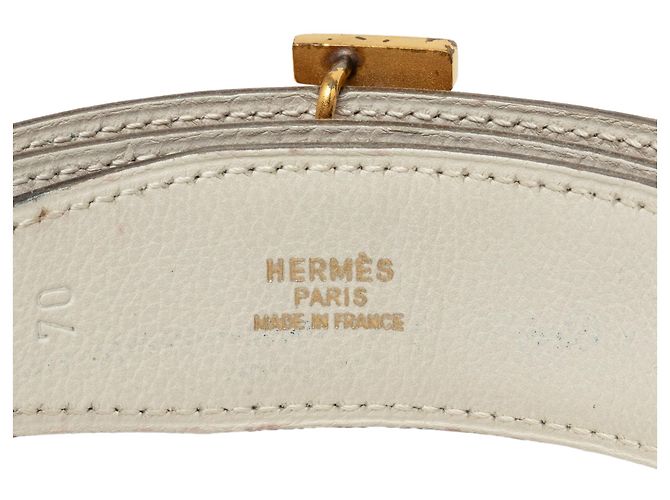 Cinturón reversible Hermès Courchevel Constance H marrón - vista 5