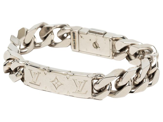 Bracciale a catena Monogramme in ottone argentato Louis Vuitton - vista 2