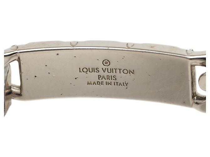 Bracciale a catena Monogramme in ottone argentato Louis Vuitton - vista 4