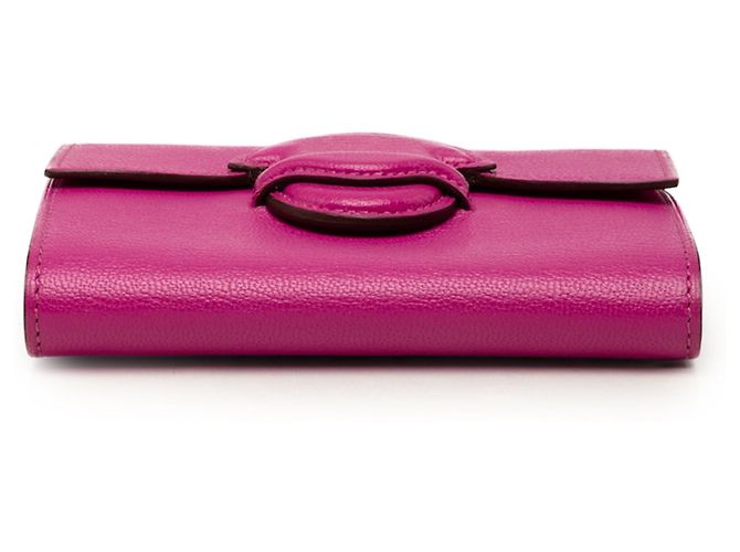 Cartera compacta Hermès Chevre Mysore 1938 Rosa Carteras pequeñas - vista 3