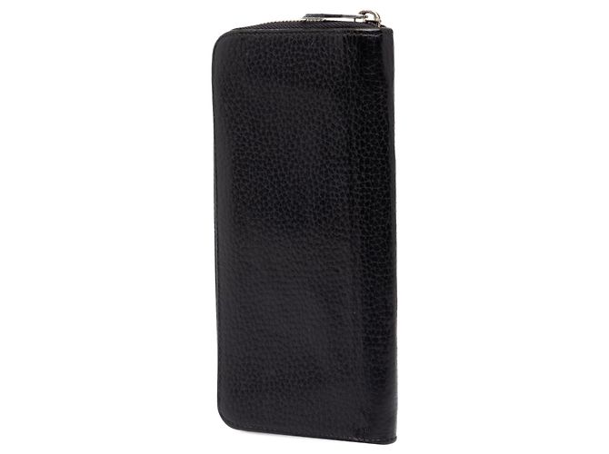 Louis Vuitton Vertical Zippy Langbeutel aus Taurillon Leder in Schwarz - Ansicht 2