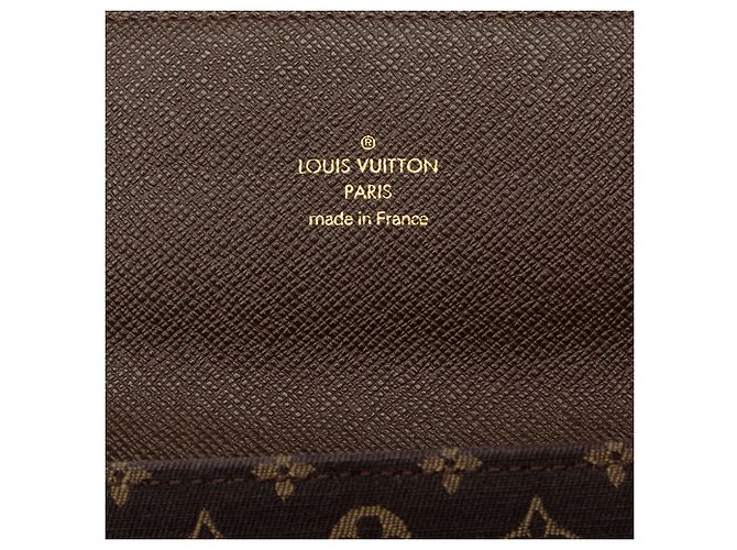 Cartera larga Louis Vuitton Monogram Mini Lin Sarah Wallet Marrón - vista 5