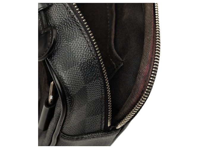 Louis Vuitton Ambler Gürteltasche Damier Graphite Schwarz - Ansicht 6