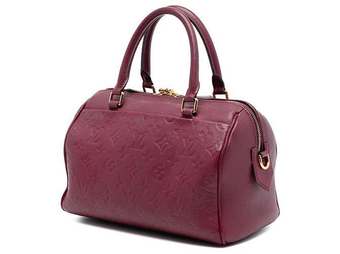 Borsa Louis Vuitton Monogram Empreinte Speedy Bandouliere 25 rossa - vista 2