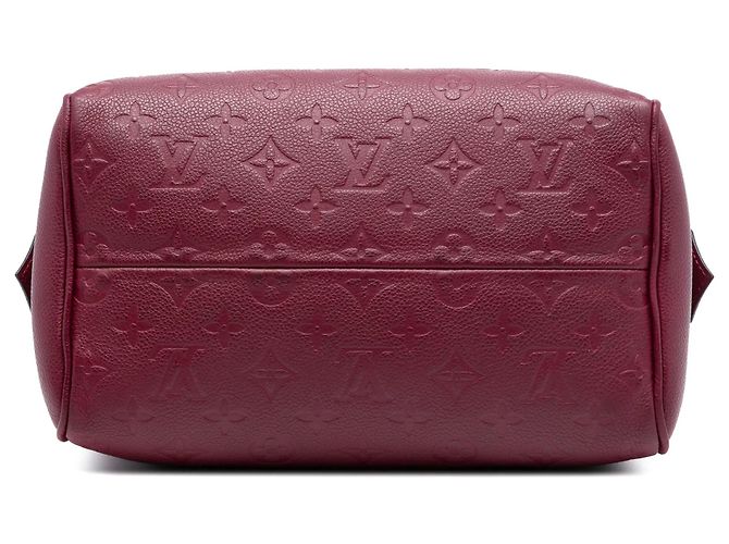 Borsa Louis Vuitton Monogram Empreinte Speedy Bandouliere 25 rossa - vista 3