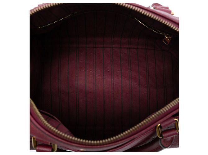 Borsa Louis Vuitton Monogram Empreinte Speedy Bandouliere 25 rossa - vista 4