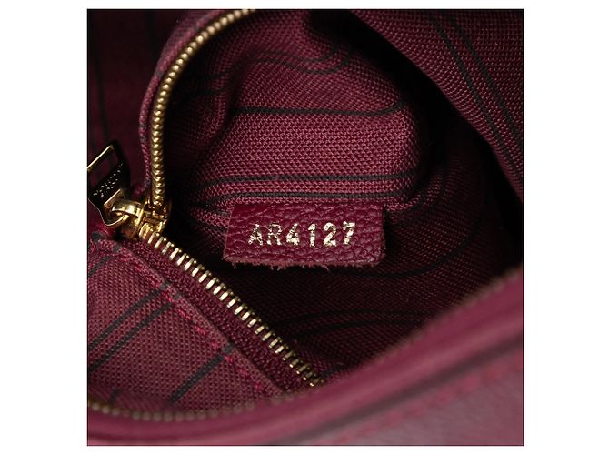 Borsa Louis Vuitton Monogram Empreinte Speedy Bandouliere 25 rossa - vista 6