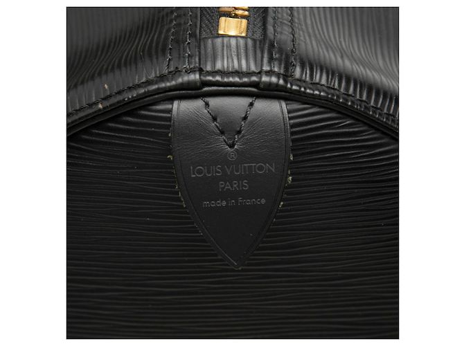 Sac de voyage Louis Vuitton Epi Keepall 55 Noir - vue 5