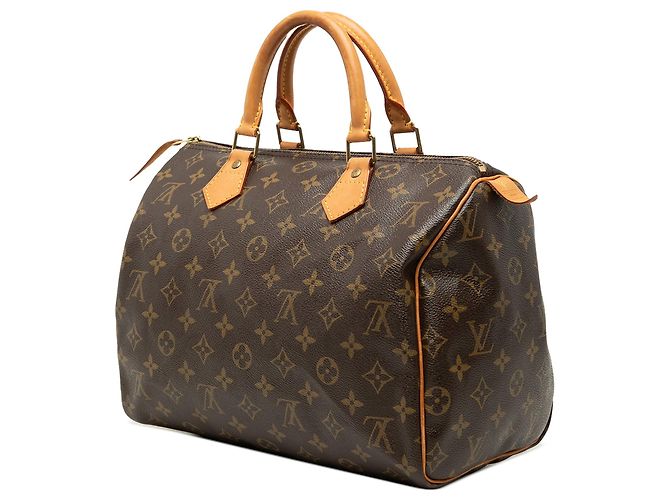 Borsa Boston Louis Vuitton Monogram Speedy 30 Marrone - vista 2