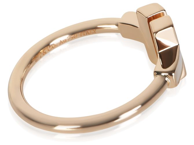 Tiffany & Co. Tiffany T Wire Ring aus Roségold und Perlmutt - Ansicht 4