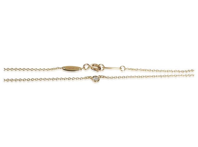 Pendente Tiffany & Co. Elsa Peretti Diamond By The Yard in oro giallo e diamanti - vista 2